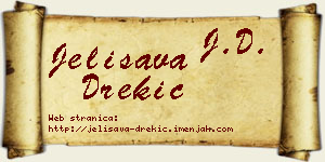 Jelisava Drekić vizit kartica